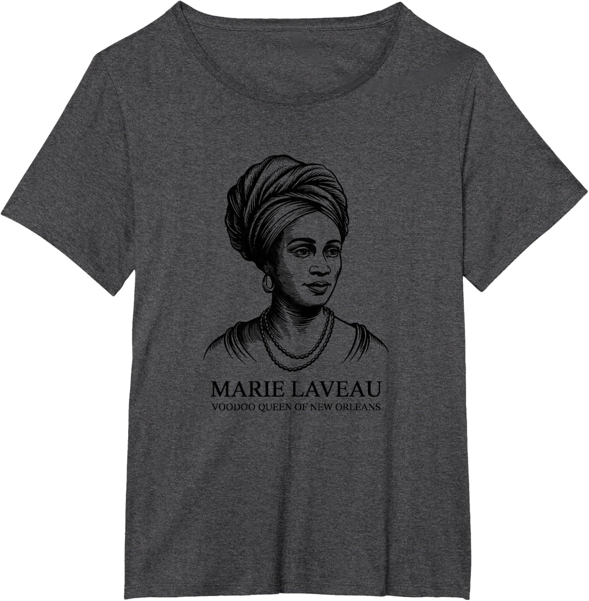 Marie LAVEAU Voodoo Queen T-Shirt - Dark Heather Grey