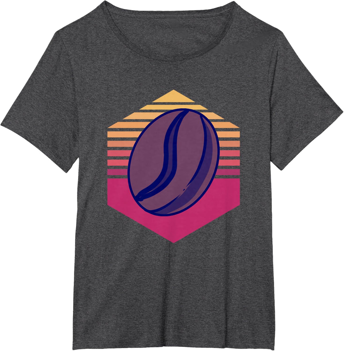 Coffee Bean Vintage T-Shirt - Dark Heather Grey