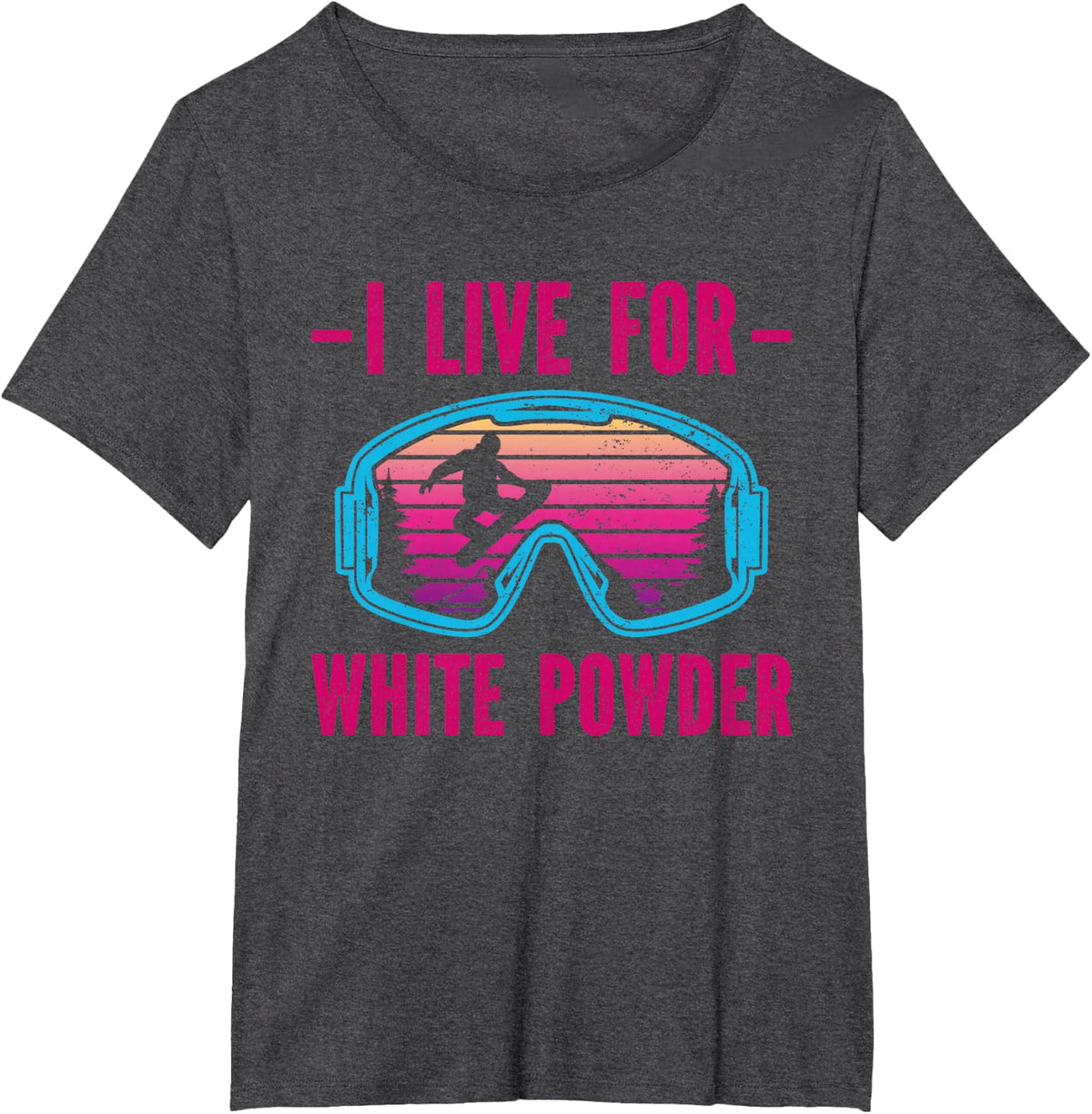 Retro Snowboard 90s 80s Snowboarding T-Shirt - Dark Heather Grey