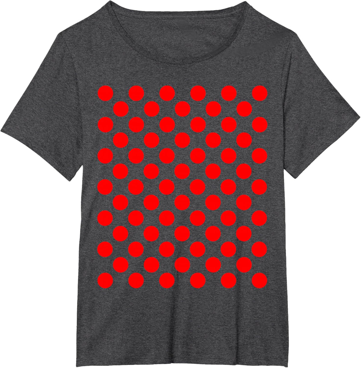 Polka Dot Art Funny Abstract T-Shirt - Dark Heather Grey