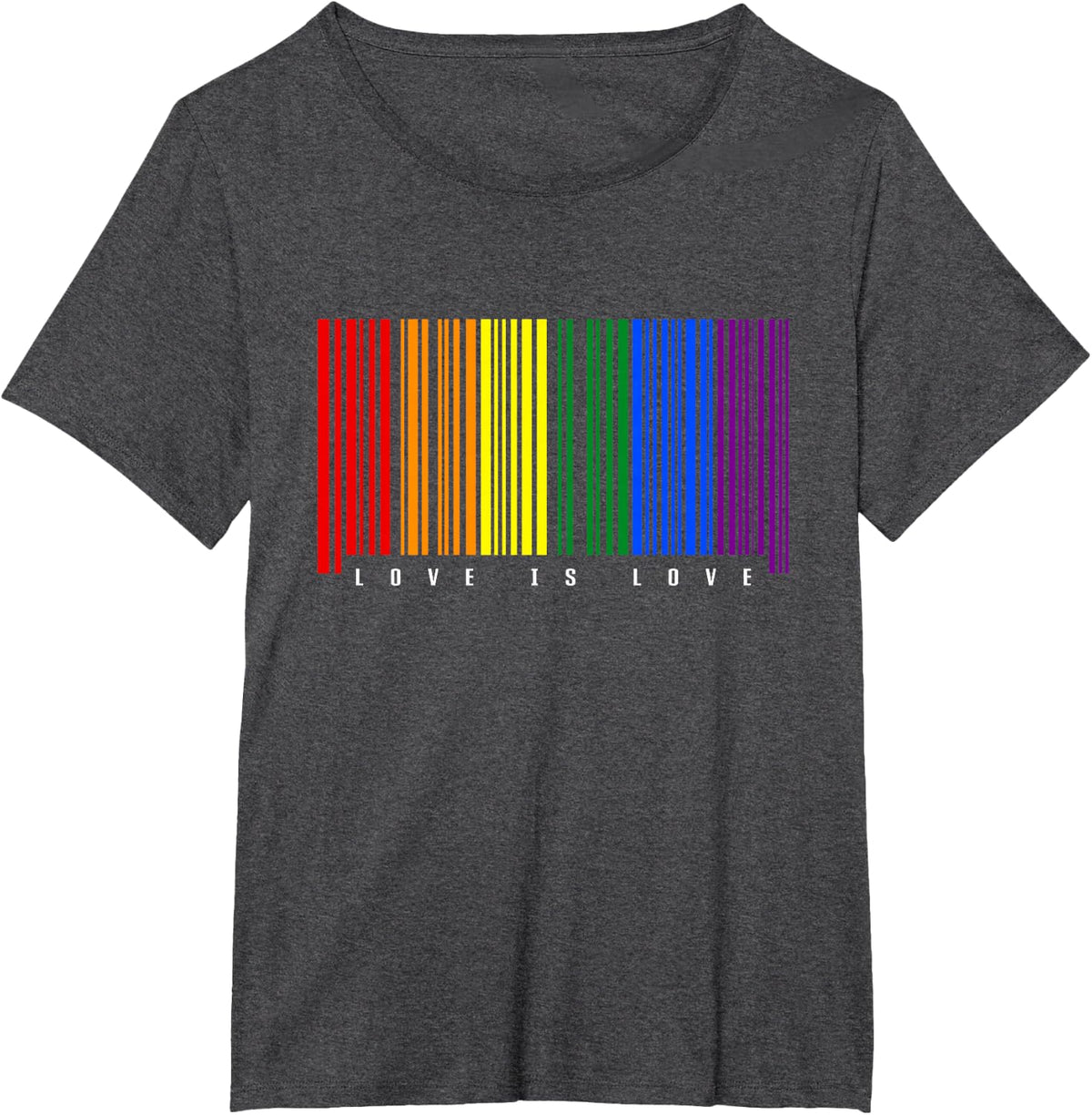 LGBTQ Gay Pride T-Shirt - Dark Heather Grey