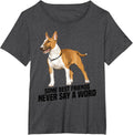 Miniature Bull Terrier Lover Friends Miniature Bull Terrier T-Shirt - Dark Heather Grey