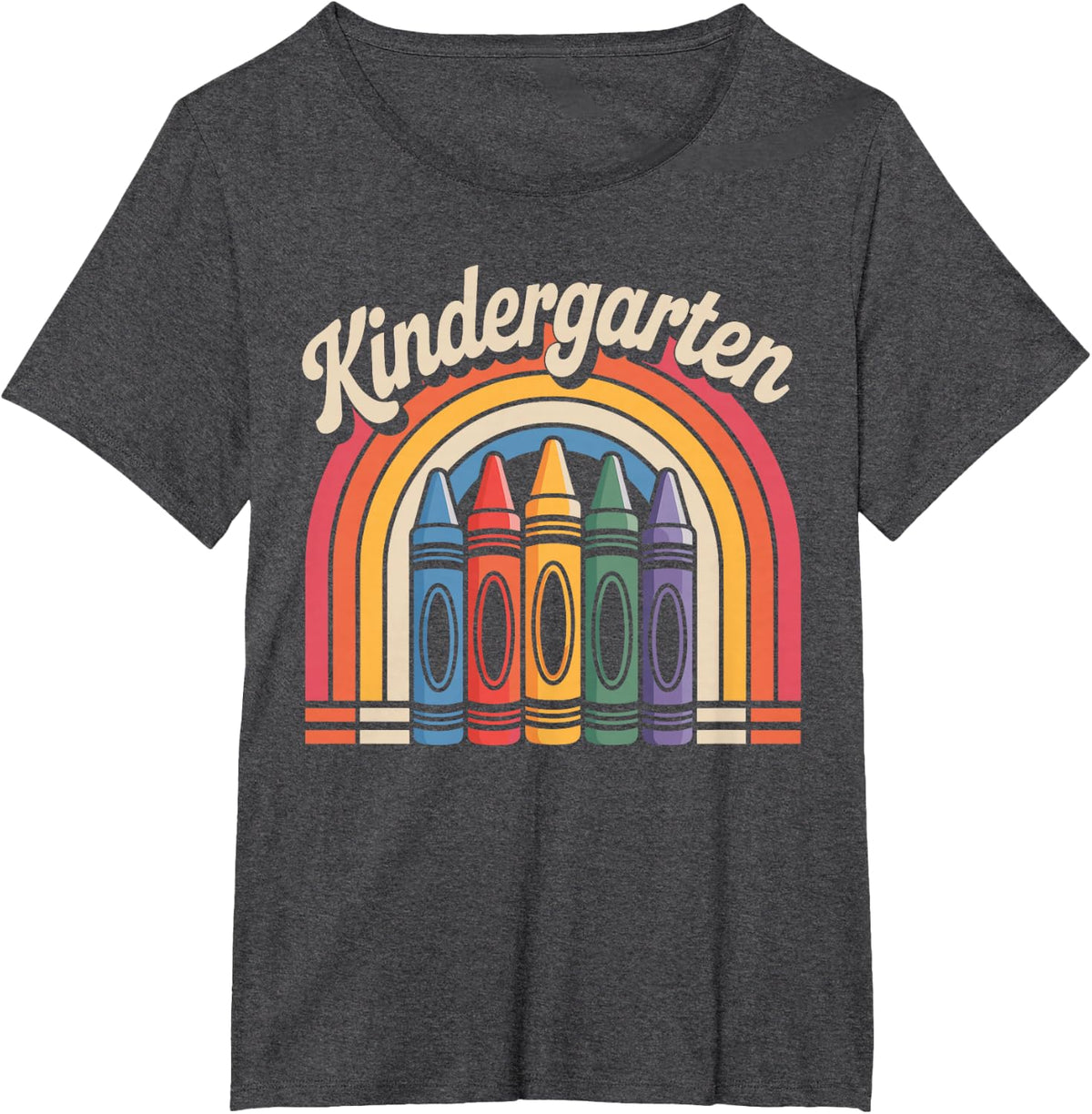Kindergarten Funny Kindergarten Teacher T-Shirt - Dark Heather Grey