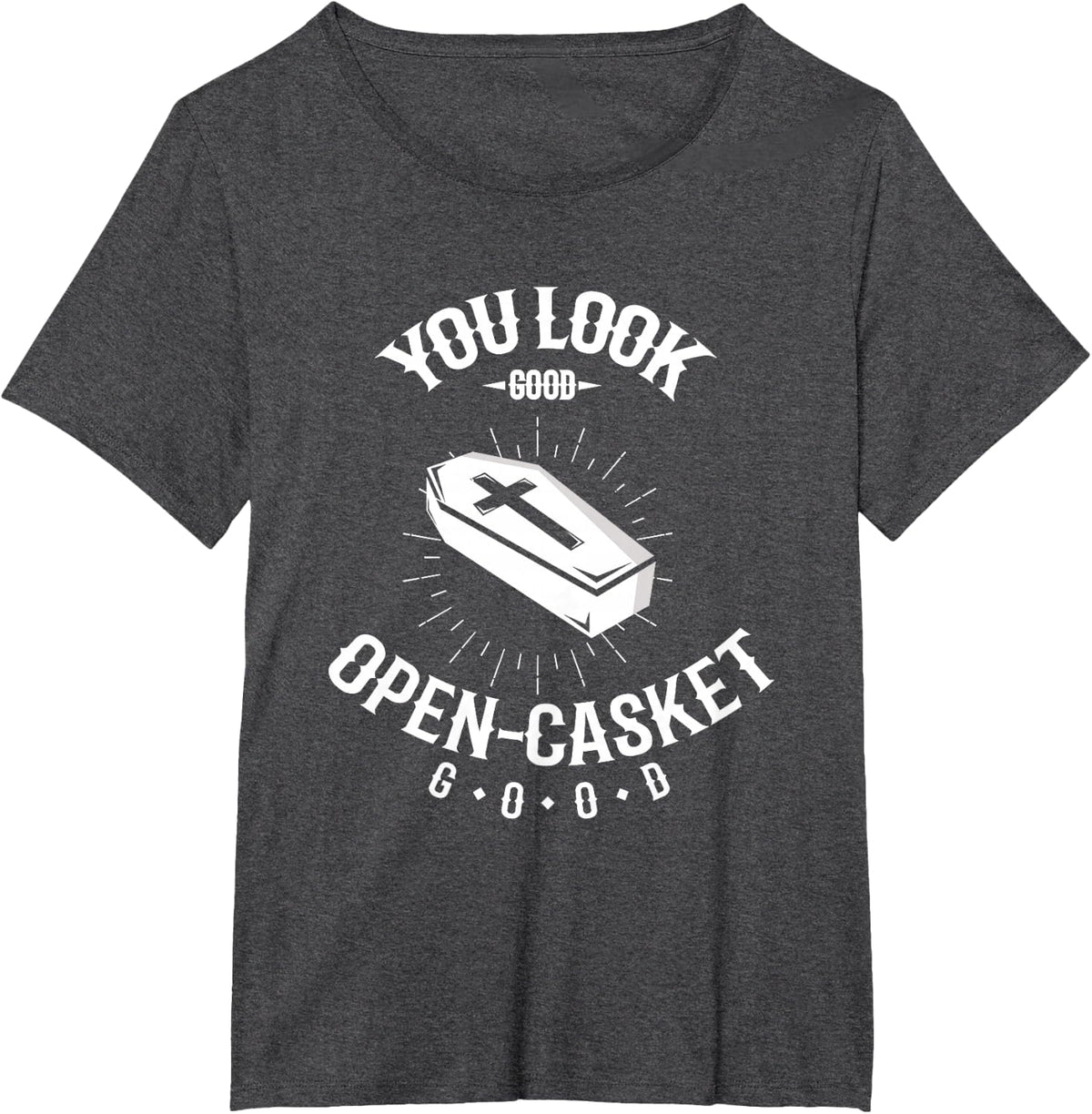 Mortician Gift for an Embalmer T-Shirt Tee for Funeral Directors - Dark Heather Grey