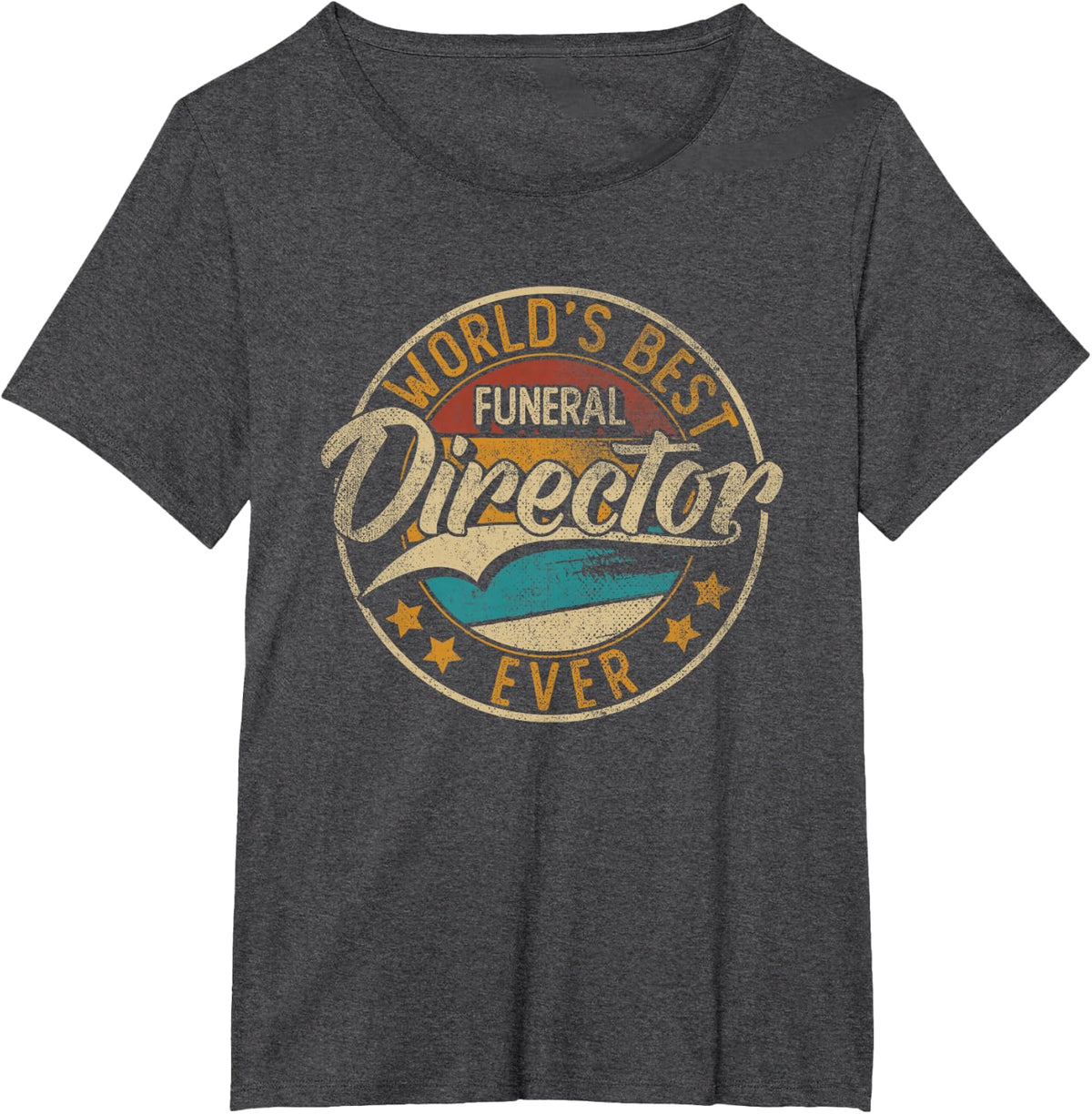 Worlds Best Funeral Director T-Shirt - Dark Heather Grey