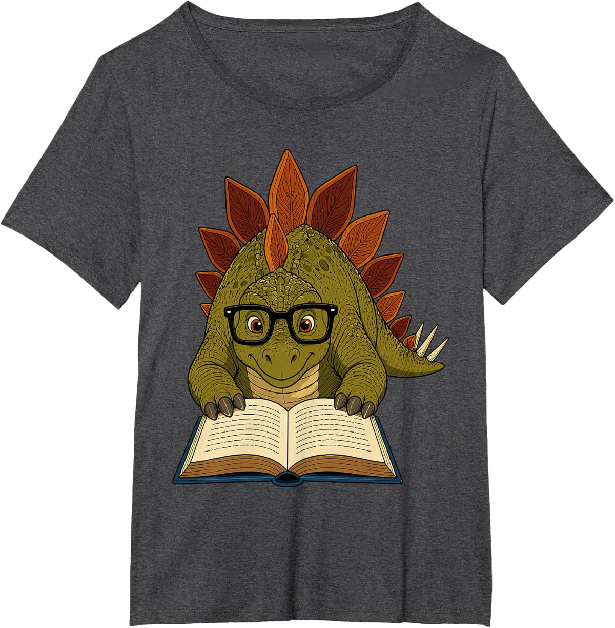 Stegosaurus Design for Men Women Kid Dinosaur Paleontologist T-Shirt - Dark Heather Grey