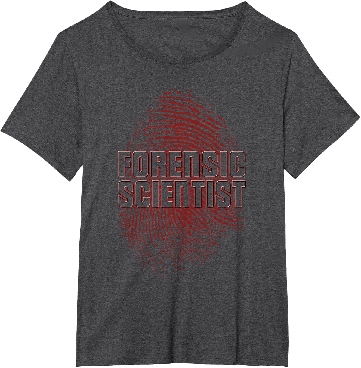 Fingerprint Forensic Scientist - Forensic Science Shirt T-Shirt - Dark Heather Grey