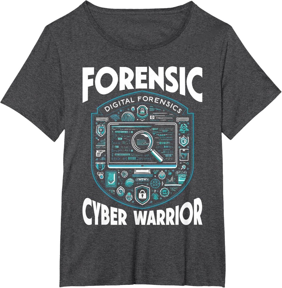 Digital Forensic Criminal Investigation Criminalistics T-Shirt - Dark Heather Grey