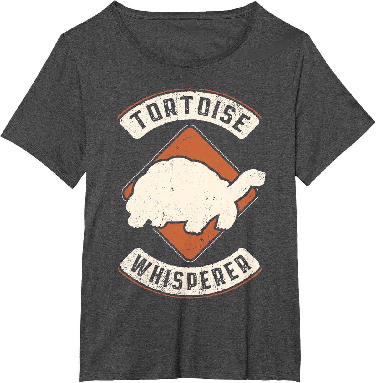 Tortoise Whisperer Vintage Classic Retro Animal Love T-Shirt - Dark Heather Grey