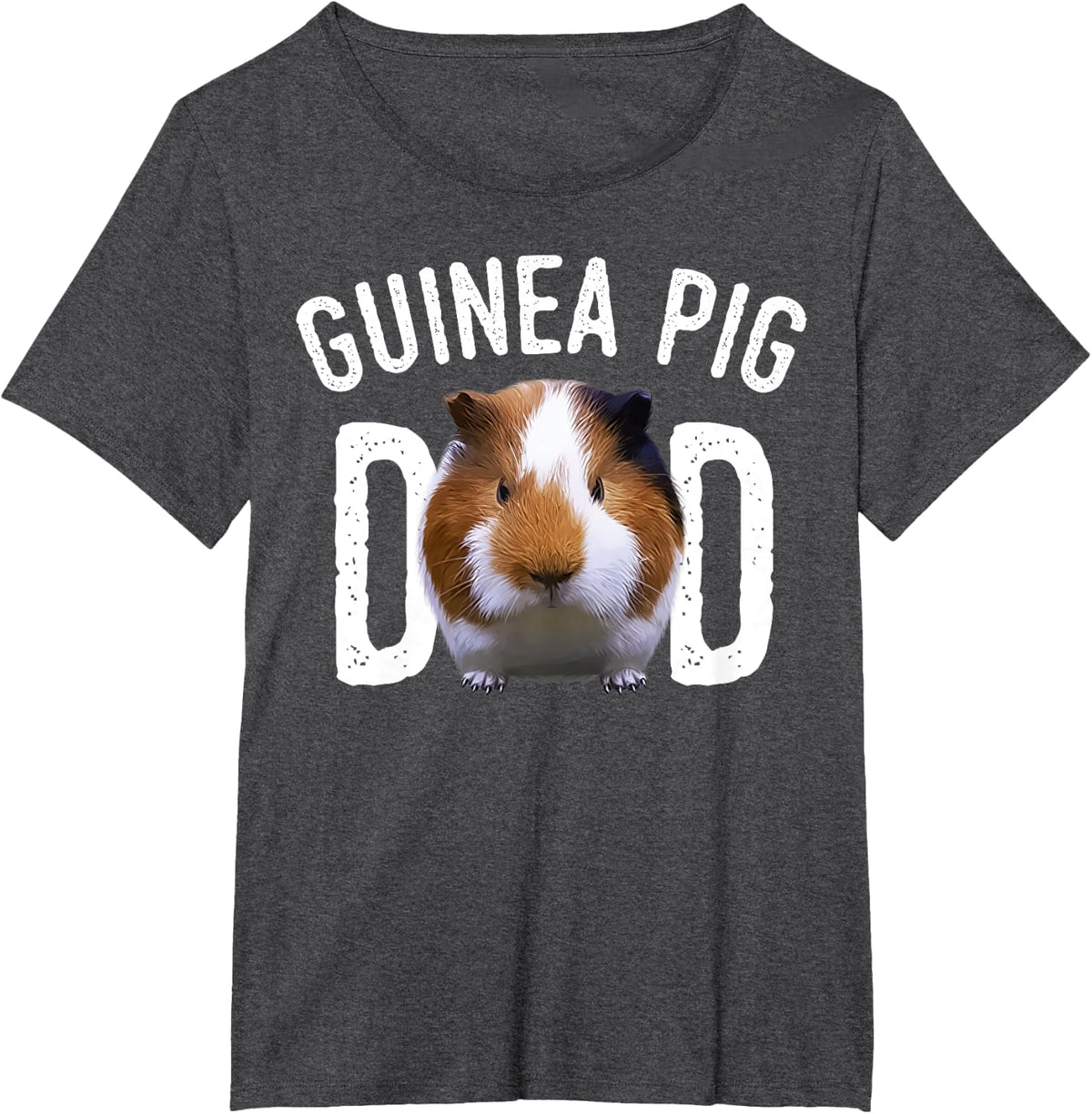 Guinea Pig Dad Owner Male Men Boys Gift Cavy Pet Lover T-Shirt - Dark Heather Grey