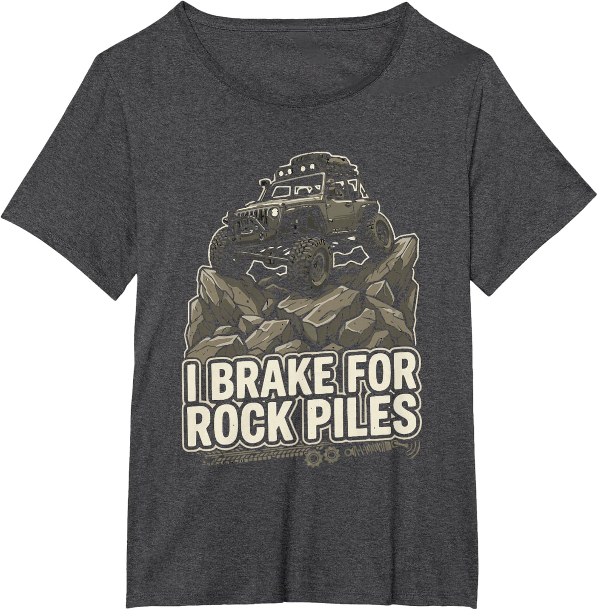 RC Crawling Remote Controlled Car RC Car RC Rock Crawler T-Shirt - Dark Heather Grey