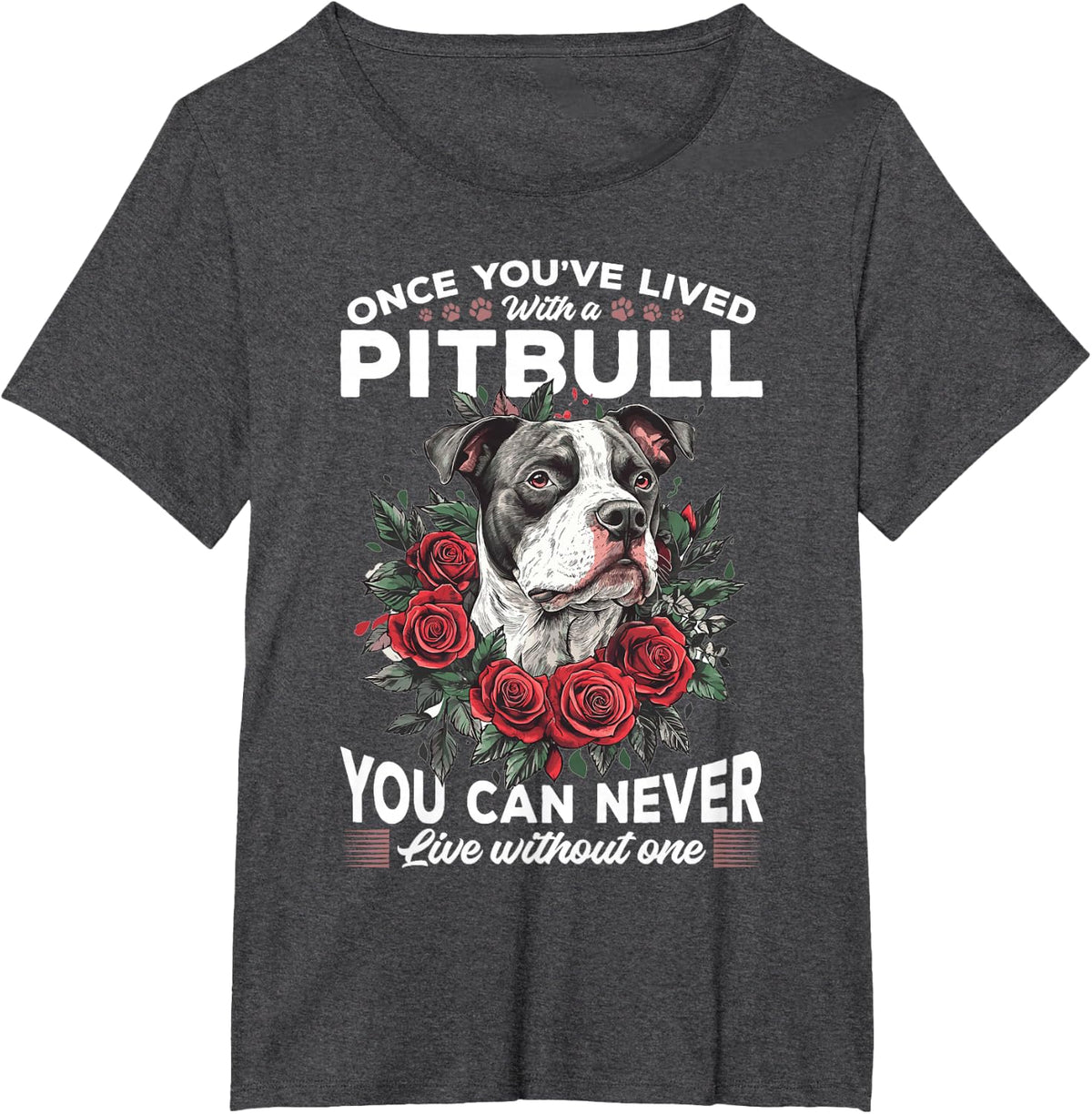 Pitbull Terrier Dog Owner T-Shirt - Dark Heather Grey