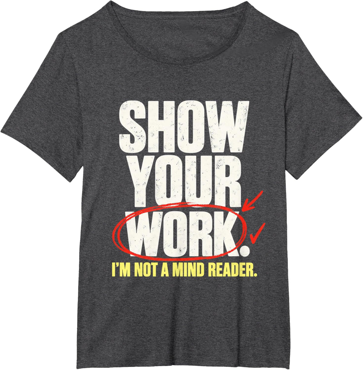 Vintage Math Teacher Sarcasm Elementary Classroom Education T-Shirt - Dark Heather Grey