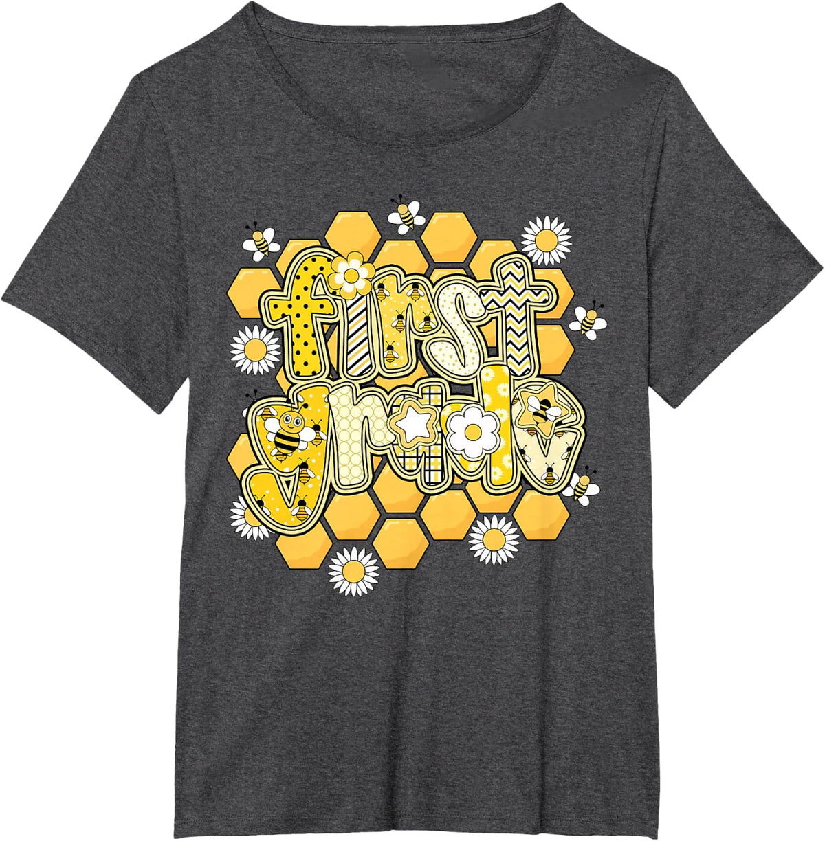 School T-Shirt - Dark Heather Grey