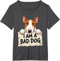 Miniature Bull Terrier Owner Silence Miniature Bull Terrier T-Shirt - Dark Heather Grey