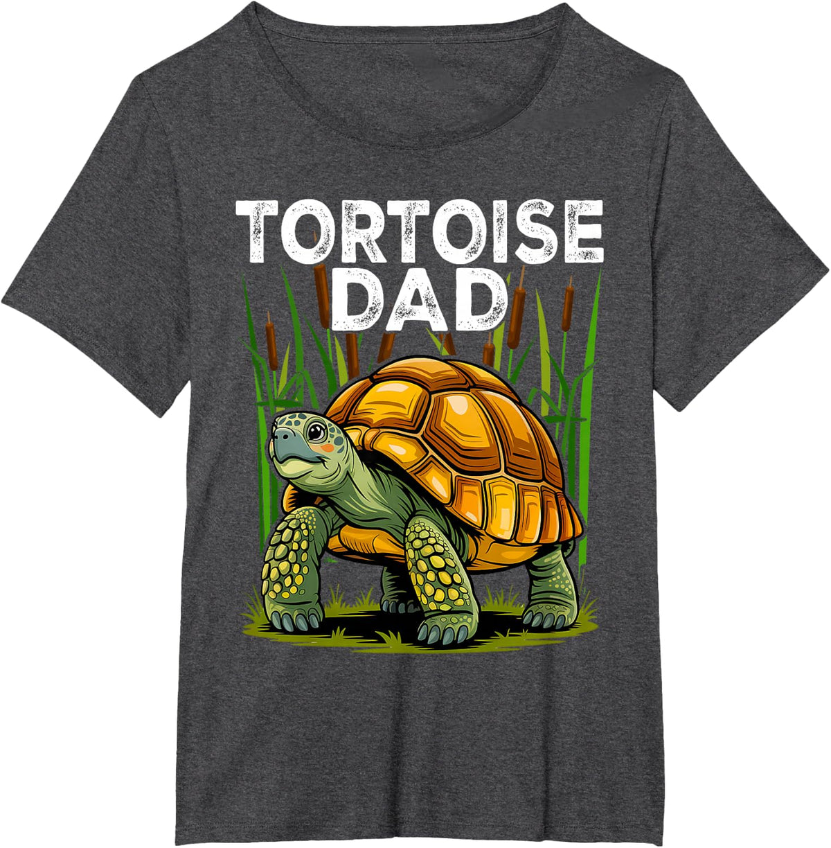 Tortoise Dad Father's Day Turtle Reptile Men T-Shirt - Dark Heather Grey