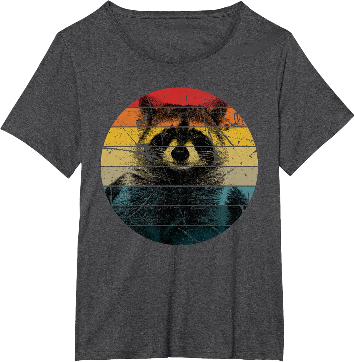 Raccoon Gift for Mapache Marten Raccoon T-Shirt - Dark Heather Grey