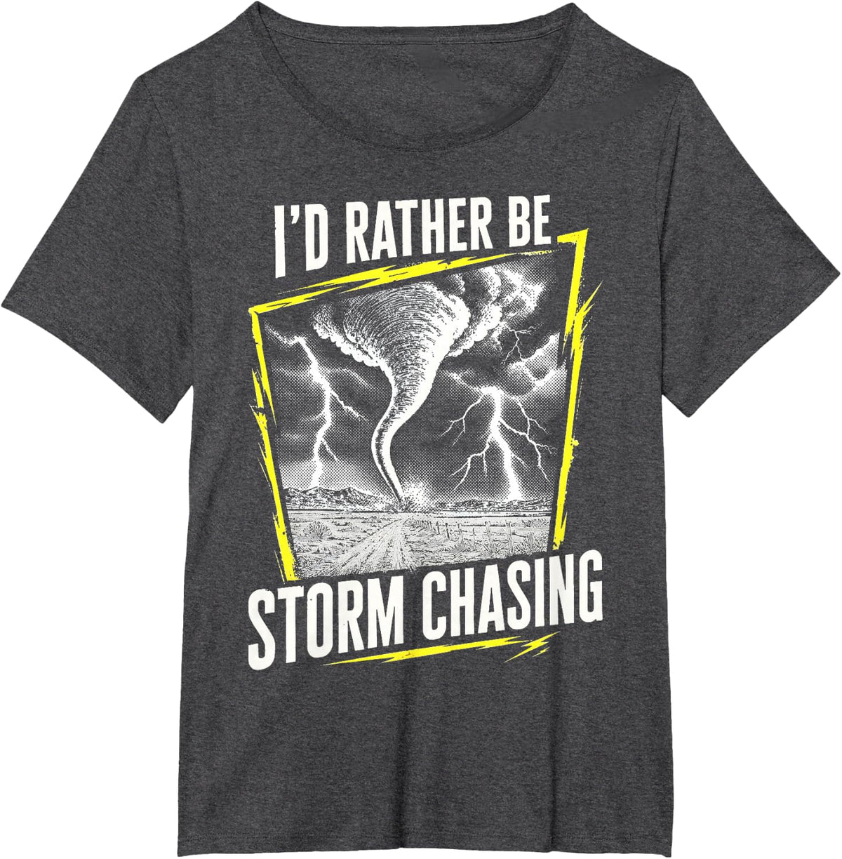 Storm Chasing Weather Nerd Tornado Lover T-Shirt - Dark Heather Grey