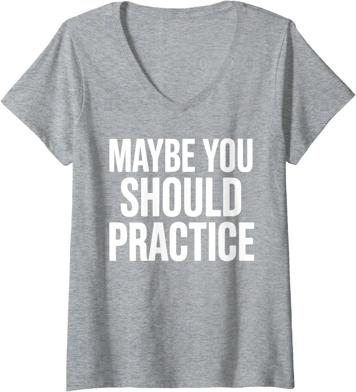 Women's Funny Music Teacher Art for Men Women Musician Music Teacher V-Neck T-Shirt - Heather Grey