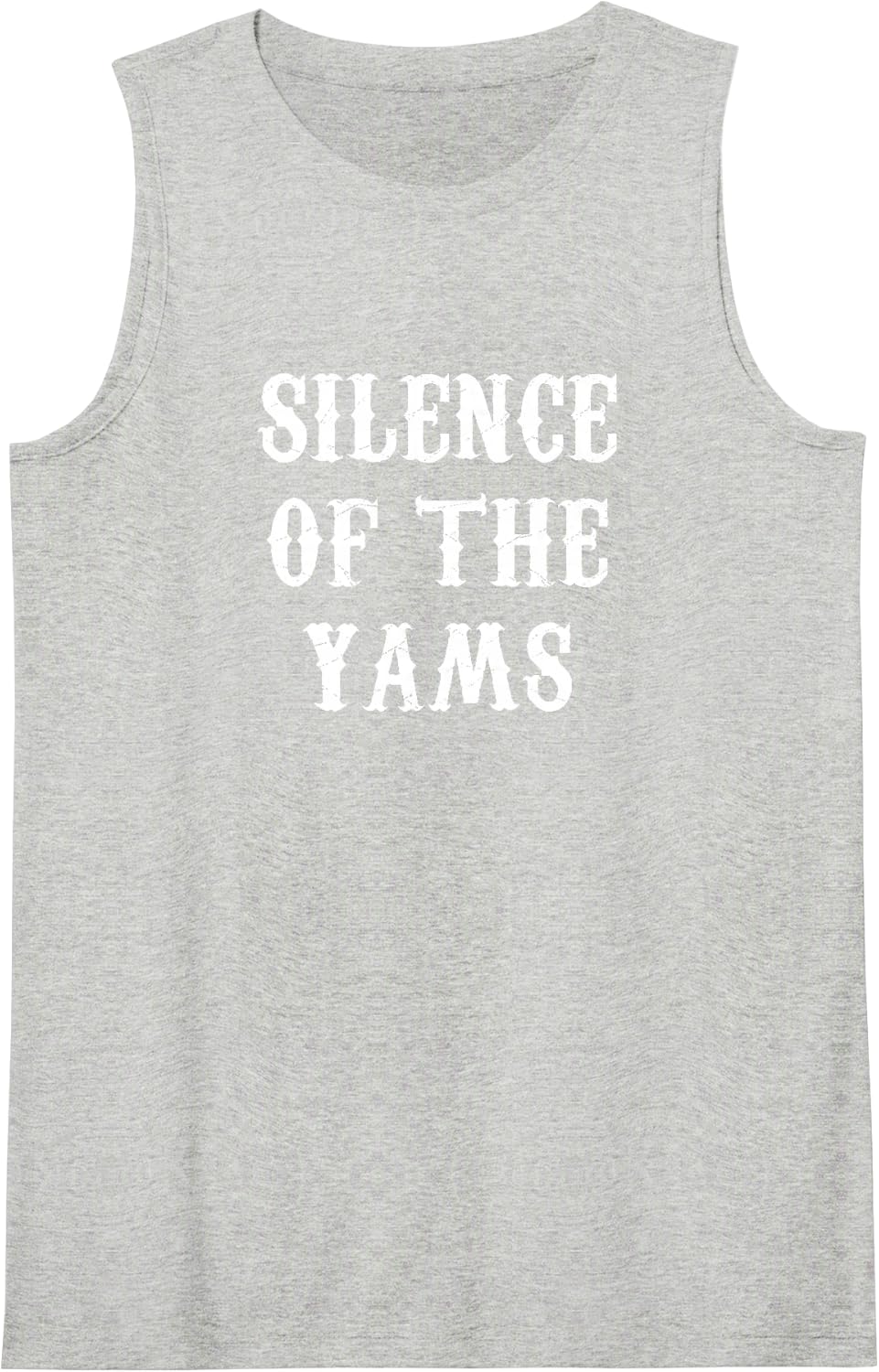 Thanksgiving Puns Silence of the Yams Matching Group Sleeveless Tank Top - Heather Grey