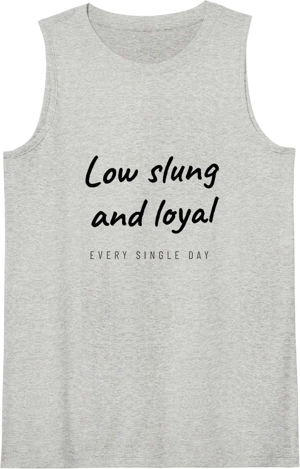 Basset Hound - Low Slung and Loyal - Hound Dog Sleeveless Tank Top - Heather Grey