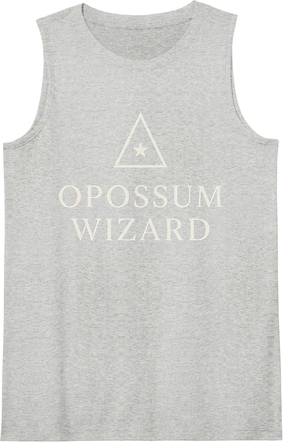Opossum Wizard Funny Possum Meme Wizard Fan Gift Sleeveless Tank Top - Heather Grey