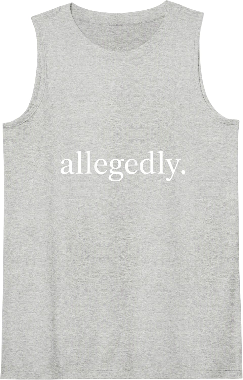 Allegedly Funny Lawyer Paralegal Office Humor Tank Top - Heather Grey