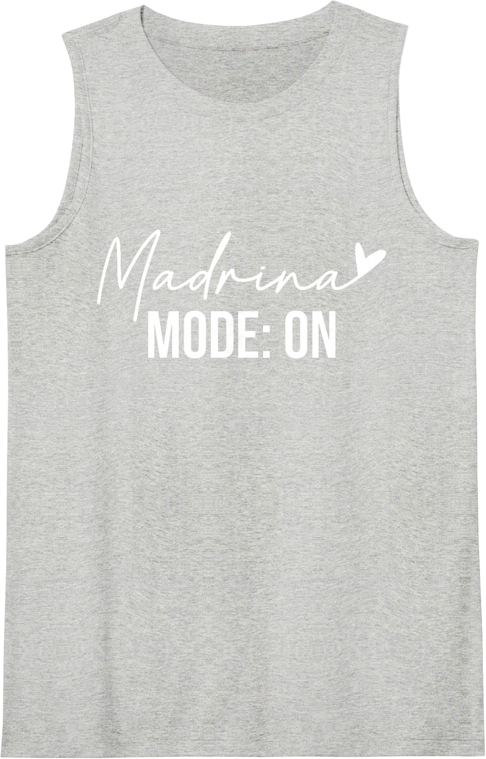 Madrina Mode: On Godmother Godmom Ahijado Godchild Sleeveless Tank Top - Heather Grey