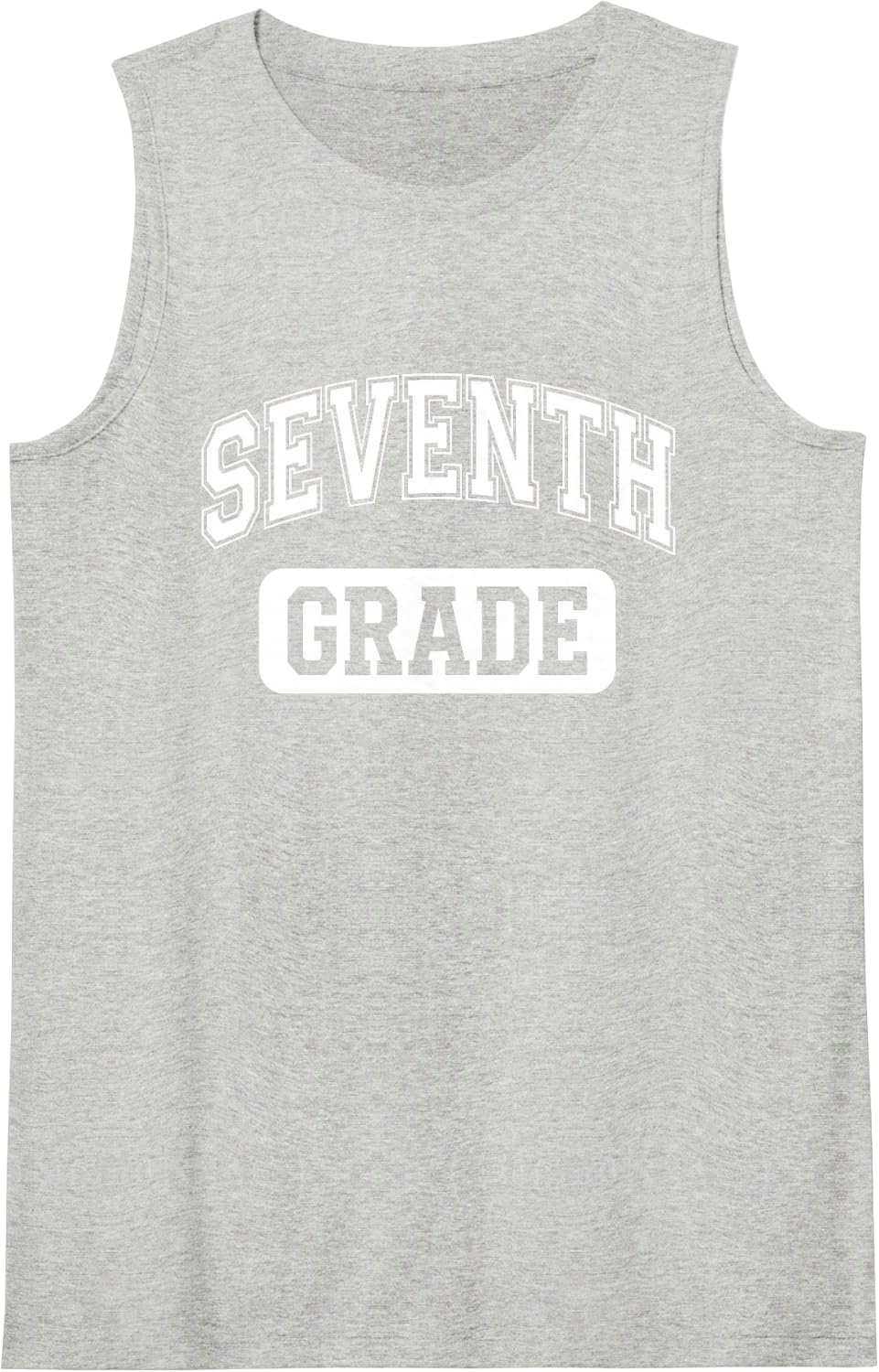 Seventh Grade Back to School Student Teacher Varsity Sleeveless Tank Top - Heather Grey