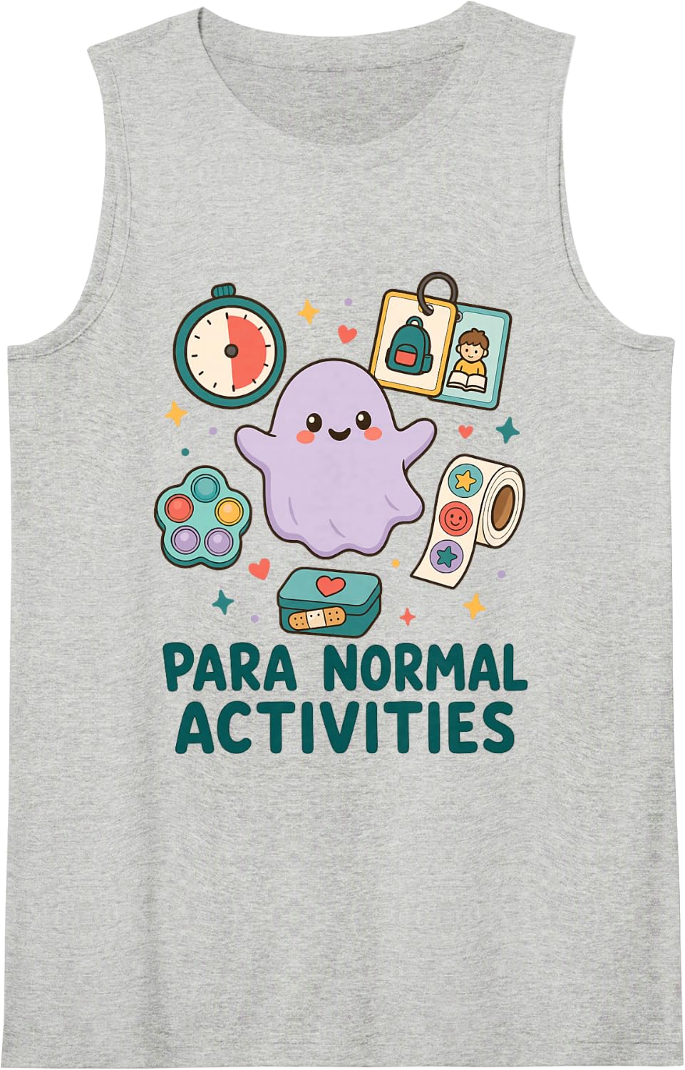 para Normal Activities Paraprofessional Sped Sleeveless Tank Top - Heather Grey
