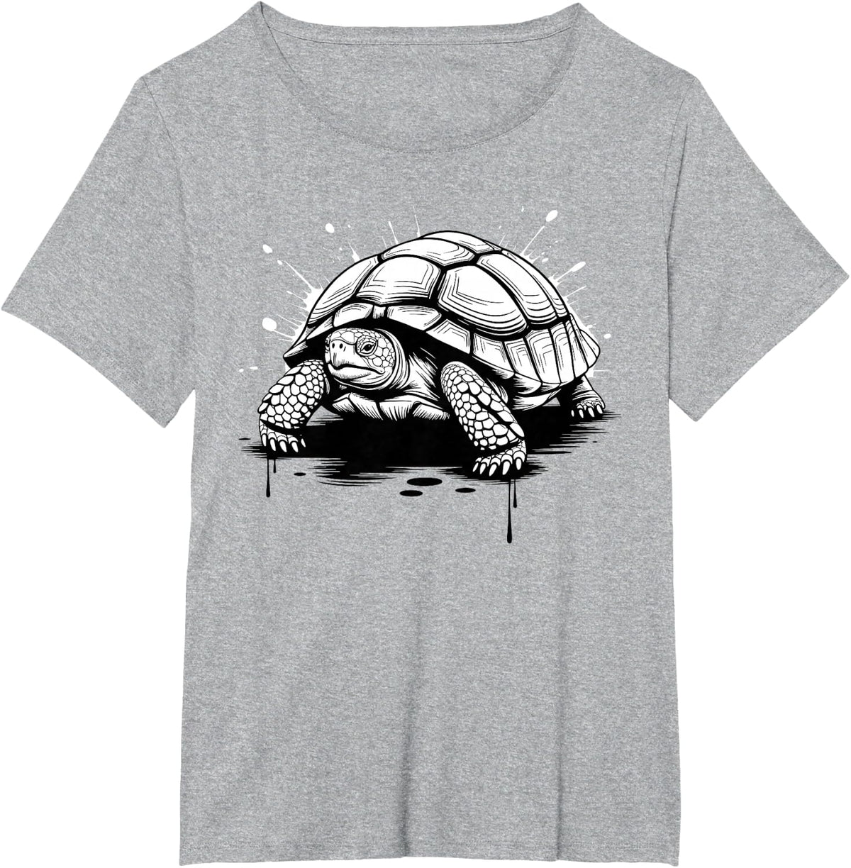 Tortoise Art for Men Women Kids Reptile Pet Tortoise T-Shirt - Heather Grey