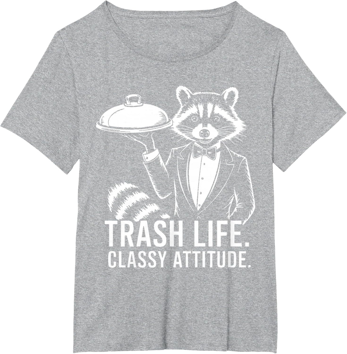 Trash Panda Raccoon Gifts Funny Raccoon Animal Humor Meme T-Shirt - Heather Grey