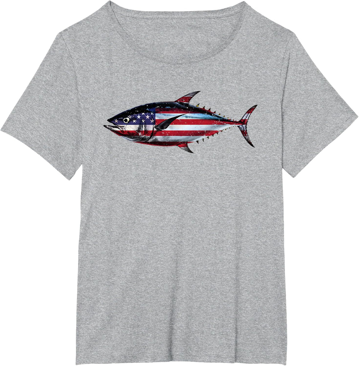 Tuna Fishing Art For Men Women Kids Tuna Fish Tuna Fishing T-Shirt - Heather Grey