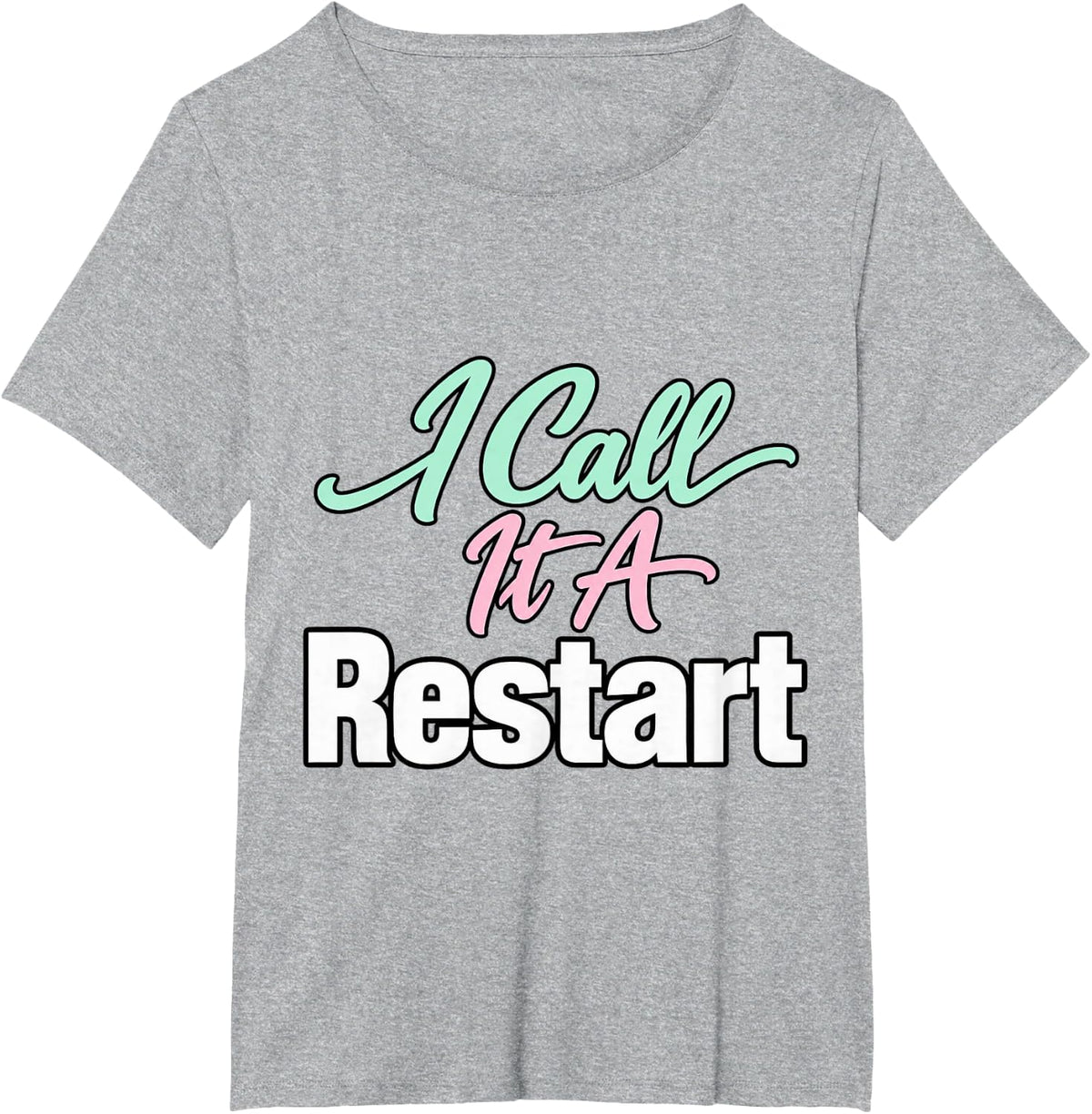 Line Dancing I Call It A Restart Line Dancer Dance Lover T-Shirt - Heather Grey