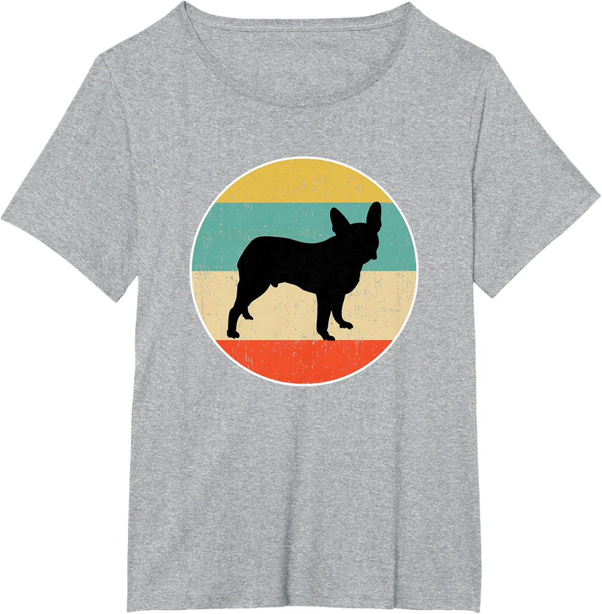 Boston Terrier Dog Gift T-Shirt - Heather Grey