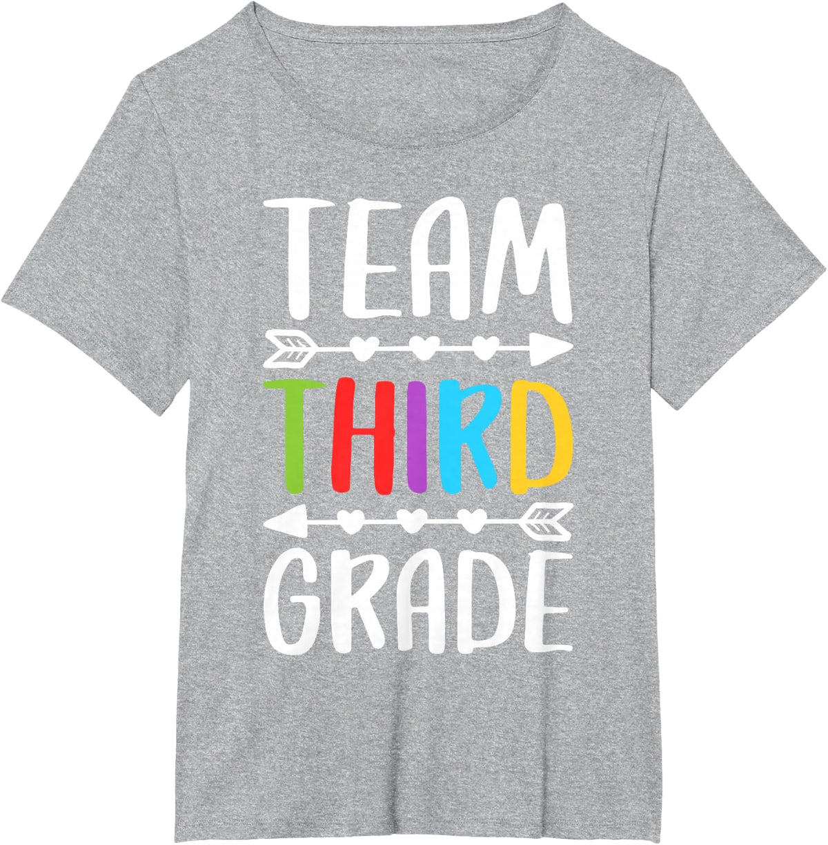 Team Third Grade Shirt 3rd Grade Boy Girl Student Teacher T-Shirt - Heather Grey