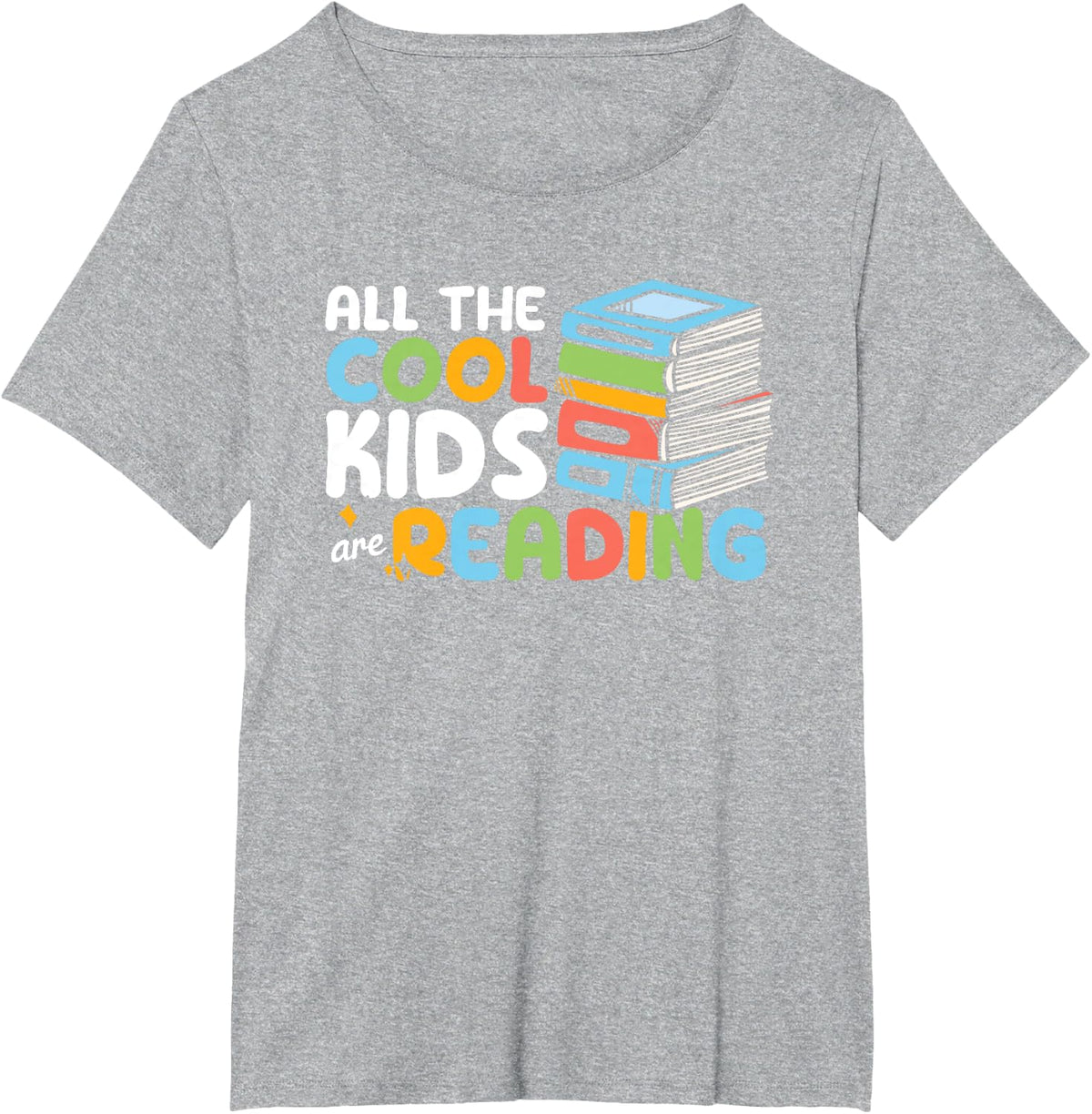 All The Cool Kids are Reading Book Reading Teacher School T-Shirt - Heather Grey