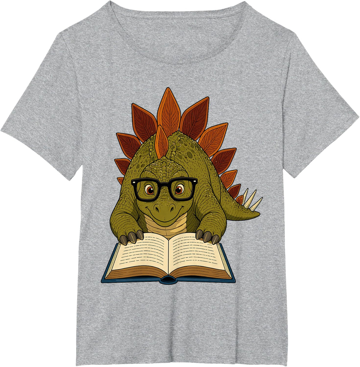 Stegosaurus Design for Men Women Kid Dinosaur Paleontologist T-Shirt - Heather Grey
