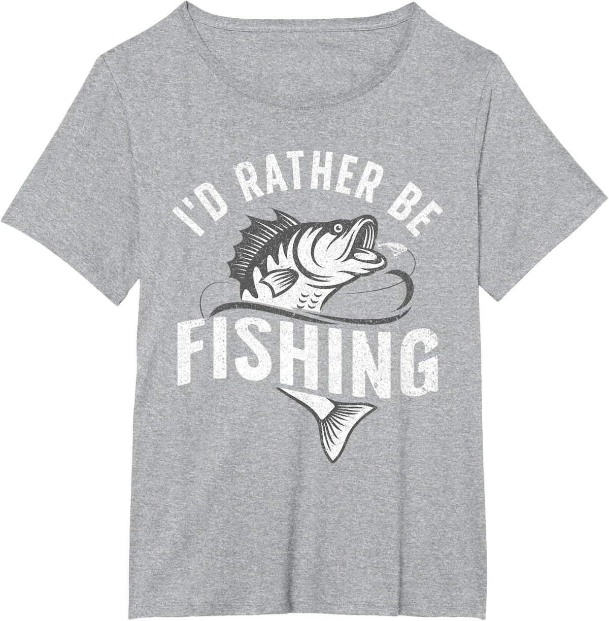 Funny Fishing Novelty Design for Men Women Kids Fish Lovers T-Shirt Small - Heather Grey