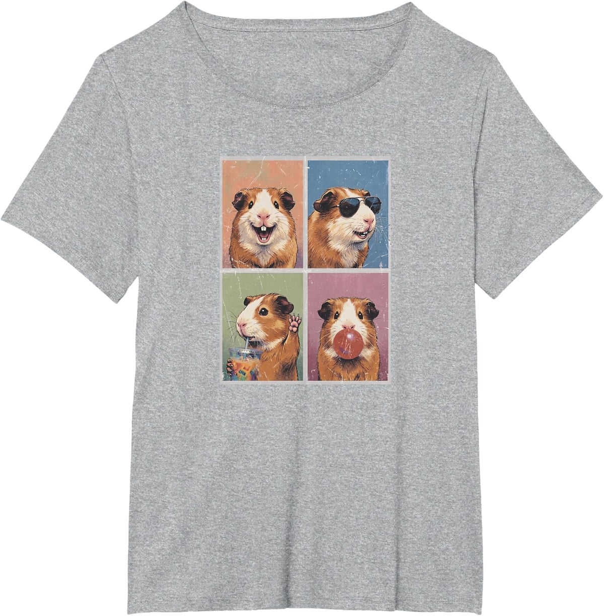 Guinea Pigs Funny Guinea Pig T-Shirt - Heather Grey