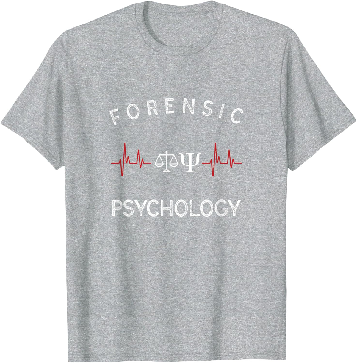 Forensic Psychology T-Shirt - Heather Grey