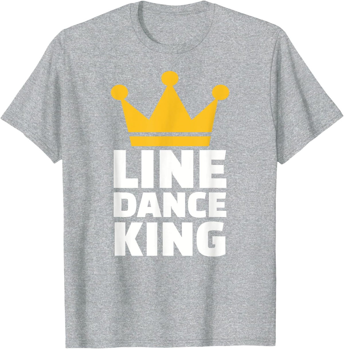 Line dance king T-Shirt - Heather Grey