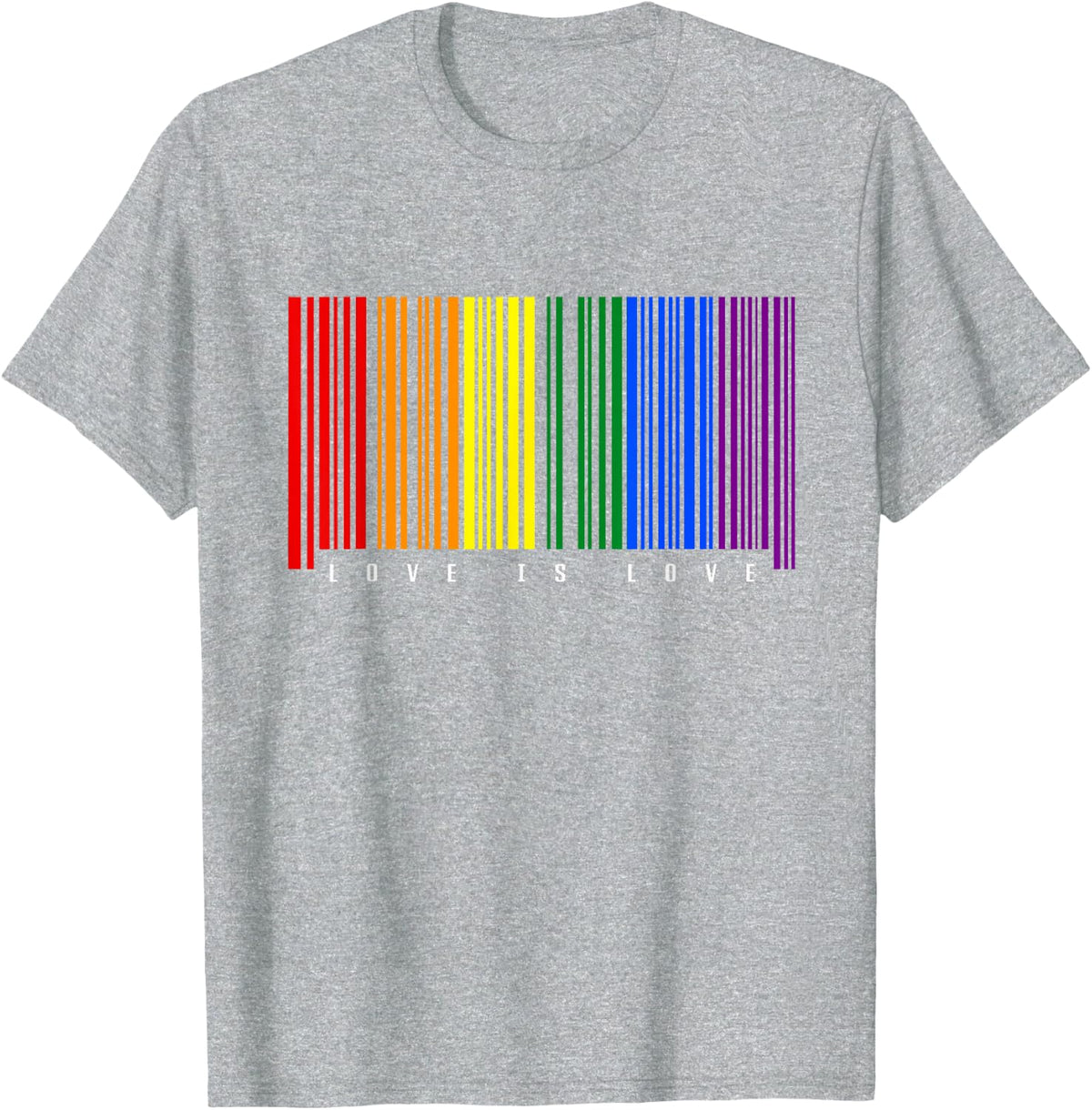 LGBTQ Gay Pride T-Shirt - Heather Grey