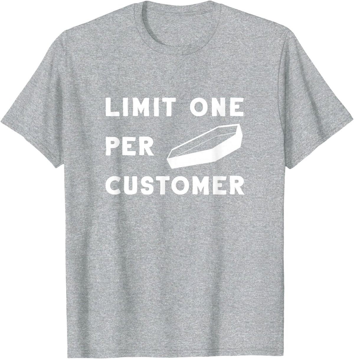 Funeral Director Jersey Limited Box Per Customer T-Shirt - Heather Grey