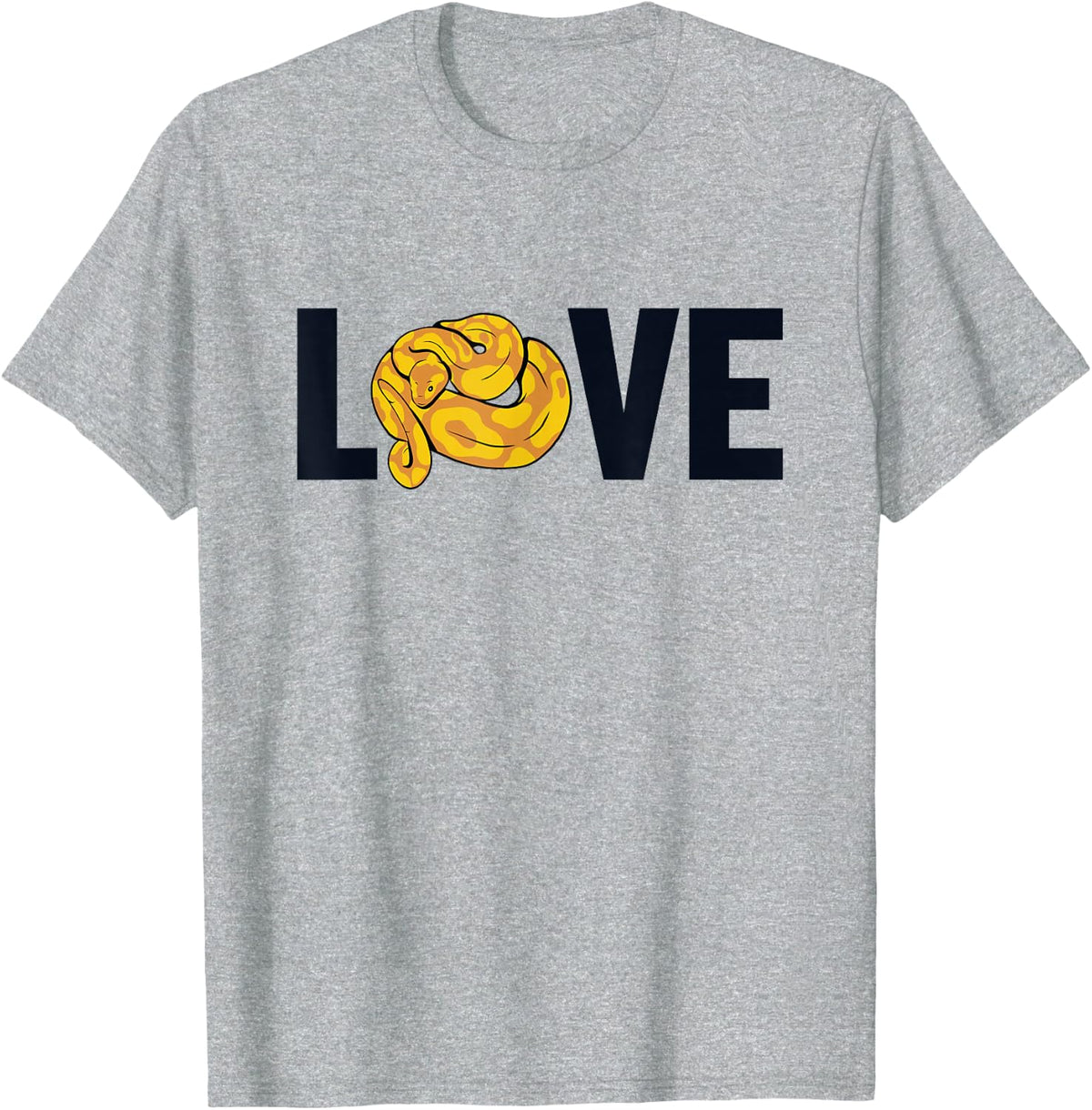Love Snake Owner Snake Lover Pythonidae Banana Ball Python T-Shirt - Heather Grey