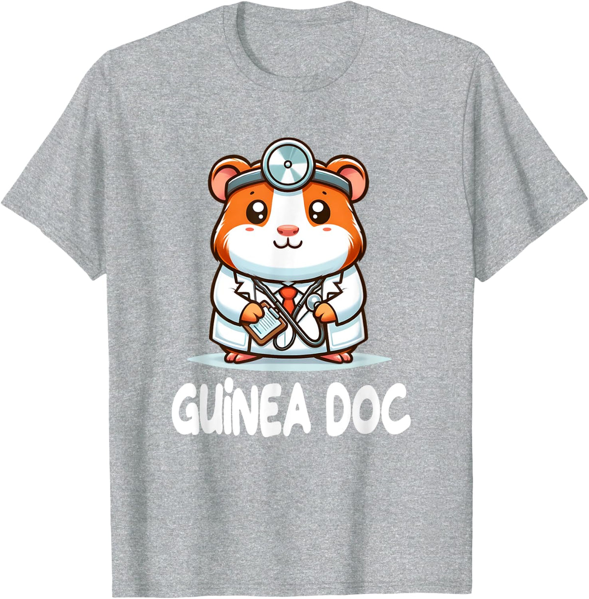 Doctor Guinea Pig Guinea Doc for a Doctor Guinea Pig Fan T-Shirt - Heather Grey