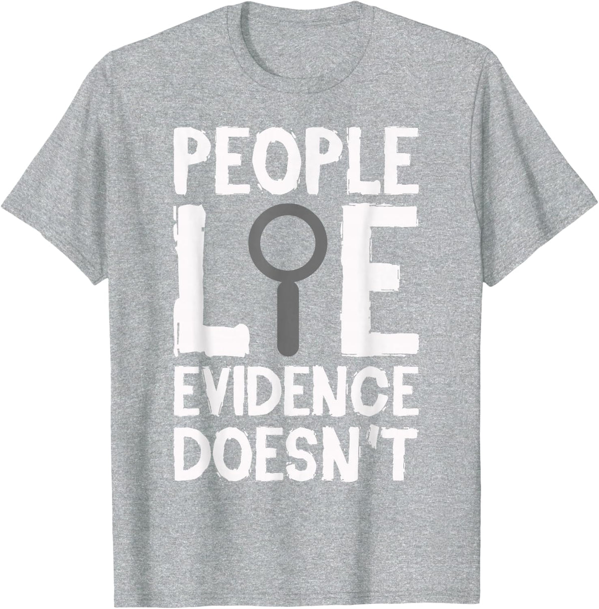 Crime Scenes T-Shirt - Heather Grey