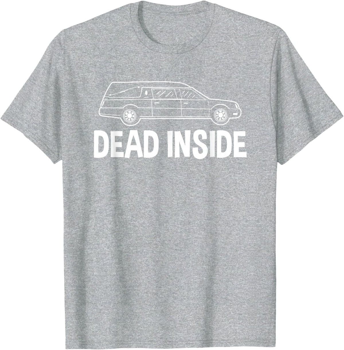 Dead Inside Mortuary Science Student Mortician Gift T-Shirt - Heather Grey