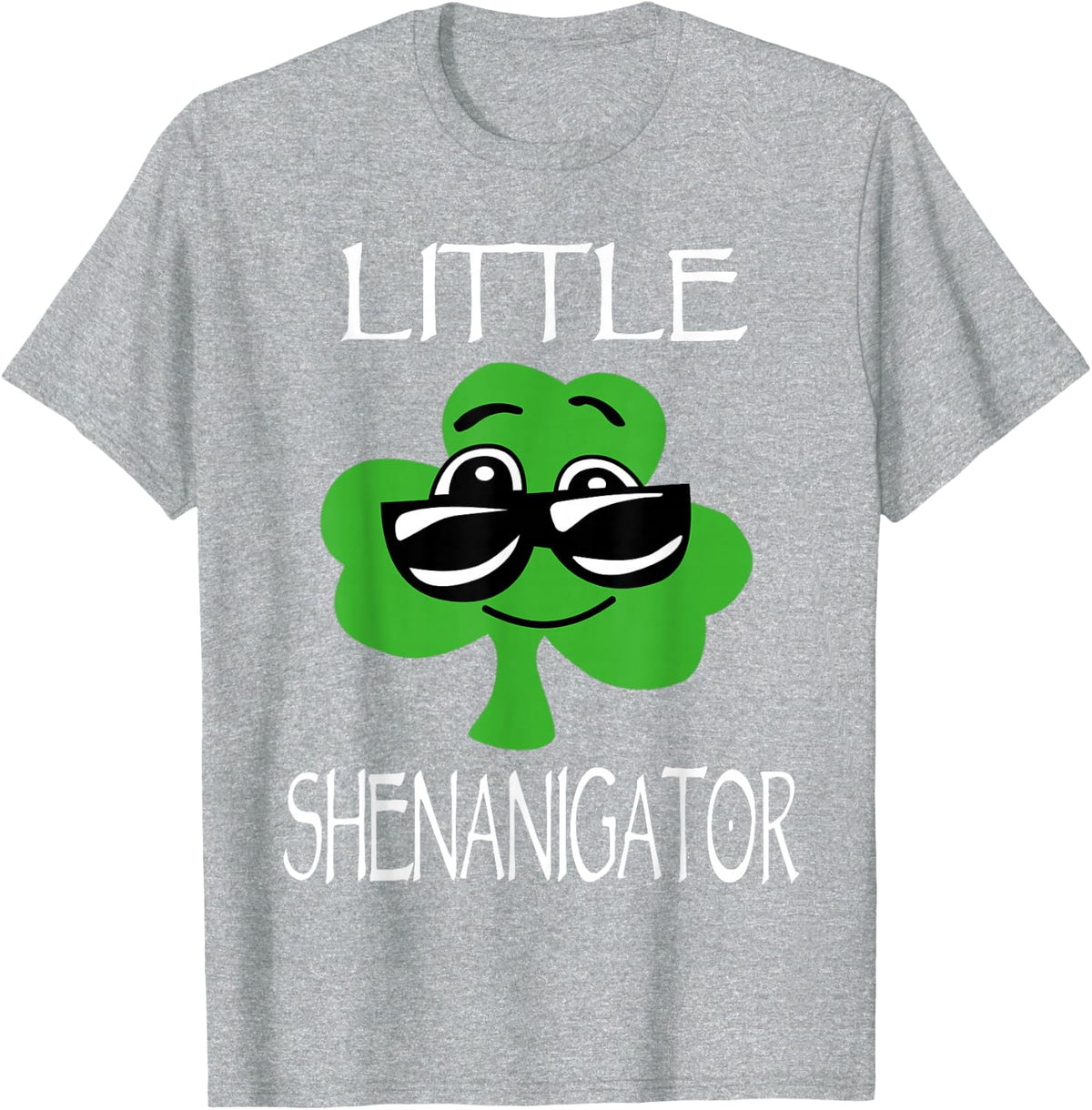 Kids Shenanigator St Patricks Day Shenanigans Boys Girls T-Shirt - Heather Grey