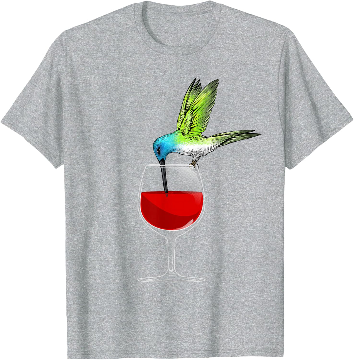 Cute Hummingbird Design for Men Women Kids Hummingbird Lover T-Shirt Small - Heather Grey